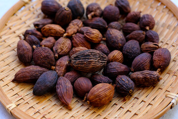 Dried Black Cardamom or Greater Cardamom