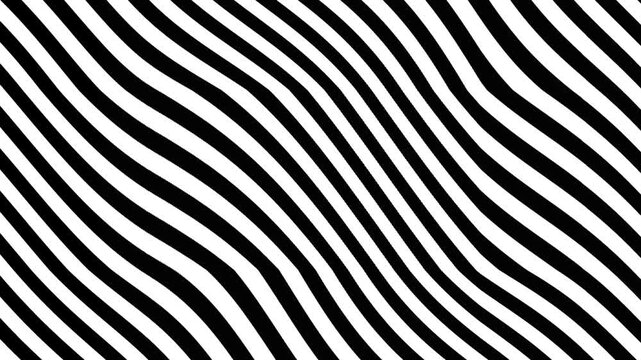 Wavy black and white lines abstract geometric background for design projects and presentations