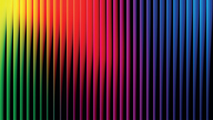 A vibrant spectrum of vertical color bands transitioning across the image