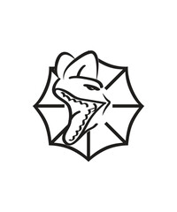Fototapeta premium Dilophosaurus head logo icon design vector illustration