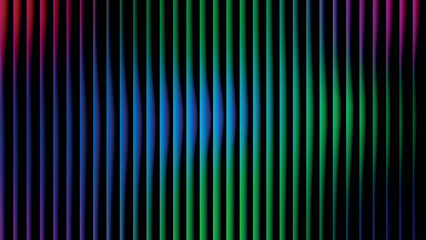 Vertical vibrant spectrum of color transitions from red to green and blue