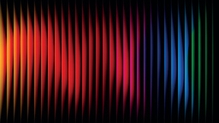 Abstract vertical lines displaying a vibrant spectrum of rainbow colors