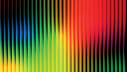 A vibrant spectrum of vertical lines displaying the colors of the rainbow