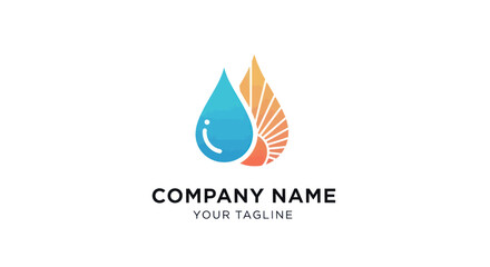 Water Drop and Sun Logo Symbolizing Balance and Harmony.