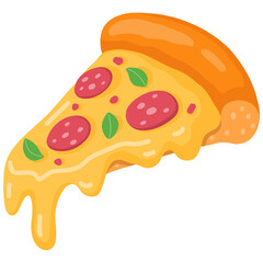illustration of pizza