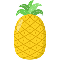 illustration of a yellow pineapple 