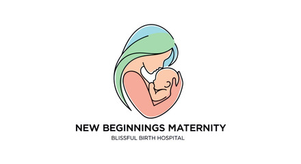 Mother and baby logo for New Beginnings Maternity Hospital.