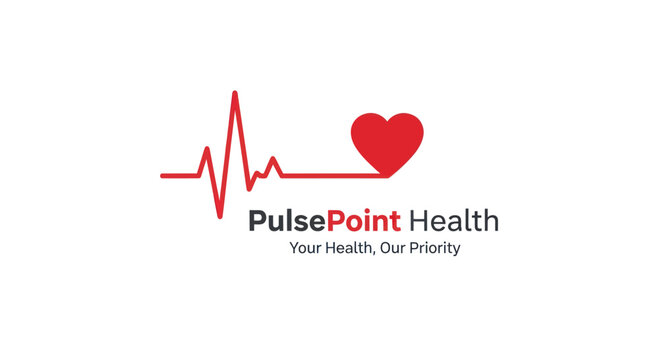 PulsePoint Health logo with a red EKG line and heart symbol.