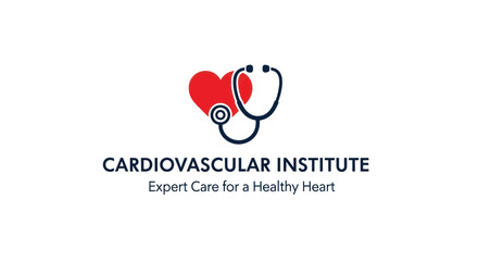 Cardiovascular Institute logo with heart and stethoscope representing expert heart care.