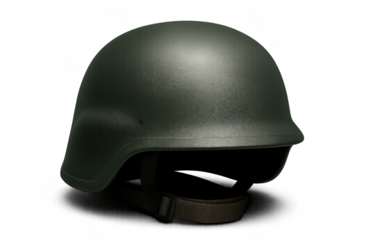 Military soldier helmet providing head protection and security