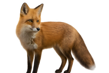 Obraz premium Red Fox PNG Transparent Background, Realistic Wild Animal Isolated for Nature and Design