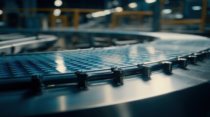Industrial Conveyor Belt System in Modern Manufacturing Facility