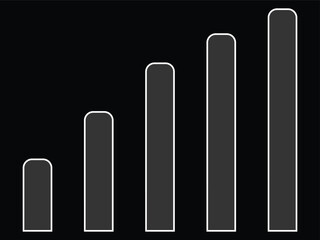 Growth Chart Icon – Minimal Upward Graph Design for Business and Finance