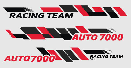 Racing Line and Car Decoration Vector Set – Collection of car decals, stripe designs, and vinyl graphics for automotive styling, racing themes, and sport-inspired vehicle wraps.