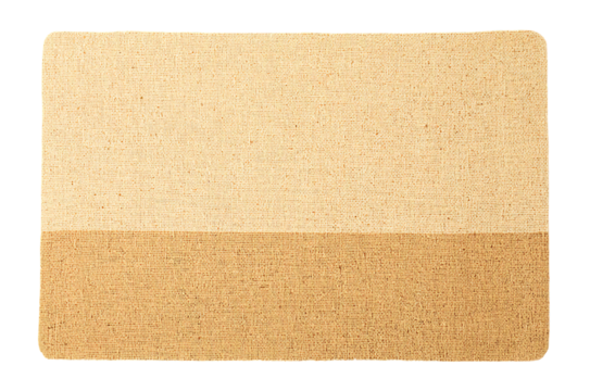 Close up of woven natural fiber textile with subtle color variations