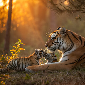 tiger in the jungle