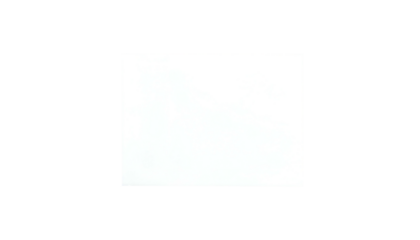 A stark white rectangle floats against a deep black background. Edges are slightly imperfect