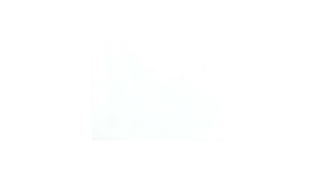 A stark white rectangle floats against a deep black background. Edges are slightly imperfect