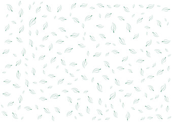 green line leaf seamless pattern background vector design