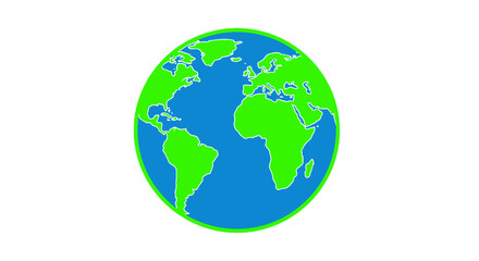 A vibrant representation of Earth showcasing the interconnected continents and oceans