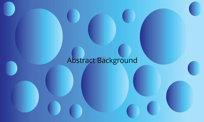 Abstract blue background with bubbles and circles design