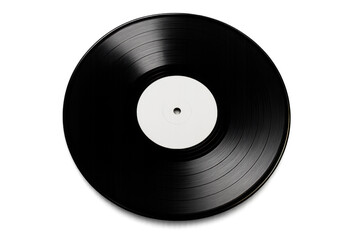 Obraz premium Retro vinyl record disc playing music with blank label