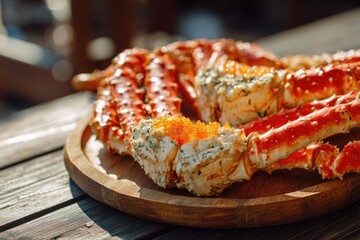 cooked crab on a plate