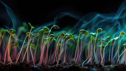 Tender shoots after seed germination