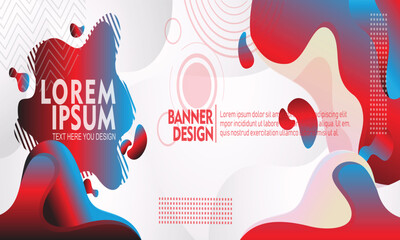 Abstract colorful fluid background design with modern gradient shapes and minimal style