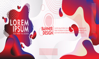 Abstract colorful fluid background design with modern gradient shapes and minimal style