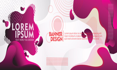 Abstract colorful fluid background design with modern gradient shapes and minimal style