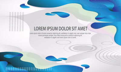 Abstract colorful fluid background design with modern gradient shapes and minimal style