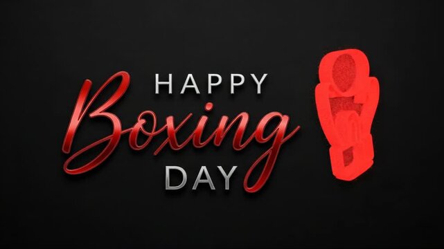 Happy Boxing Day Flagge, 90 X 152 Cm – Strapazierfähiges Polyester, Wetterfest, Für Innen & Außen – Mit Ösen Zur Befestigung