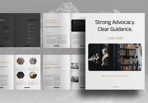 Gold Law Firm Legal Services Brochure Layout