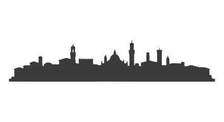 Fototapeta premium city skyline with ship silhouette at night