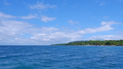 tropical island in the ocean of the Philippines