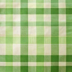 pastel plaid background in matcha green and soft beige, light cotton texture, watercolor