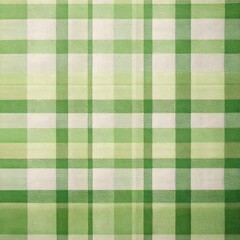 pastel plaid background in matcha green and soft beige, light cotton texture, watercolor