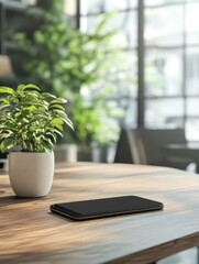 Modern Office Smartphone Mockup.