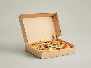 Pizza Delivery Box for Studio Shot.