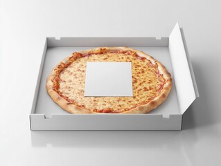 Cheese Pizza Delivery Box Mockup. (2)