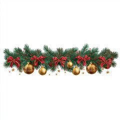 christmas decoration on white background