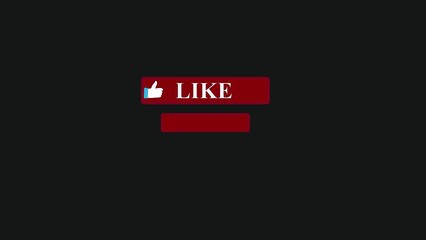 Dark backdrop with red rectangle like button and white like icon. Red social media button with white thumbs up icon on dark background. Dark background with a red rectangular button. - Powered by Adobe