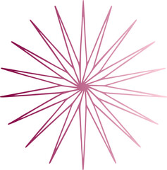 Radial Starburst Plum to Rose Gradient Geometric SVG