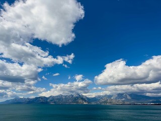 clouds over the ocean