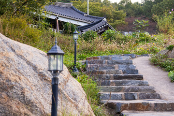 old stone bridge in korea