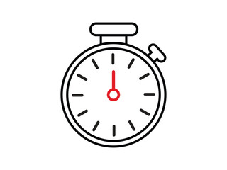  Stop watch icon vector illustration on white background