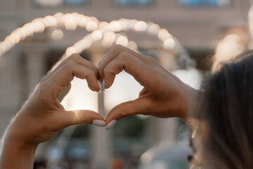 Hands Heart Shape Love Symbol Outdoor