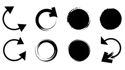 Abstract circular light trails on black background