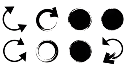 Abstract circular light trails on black background